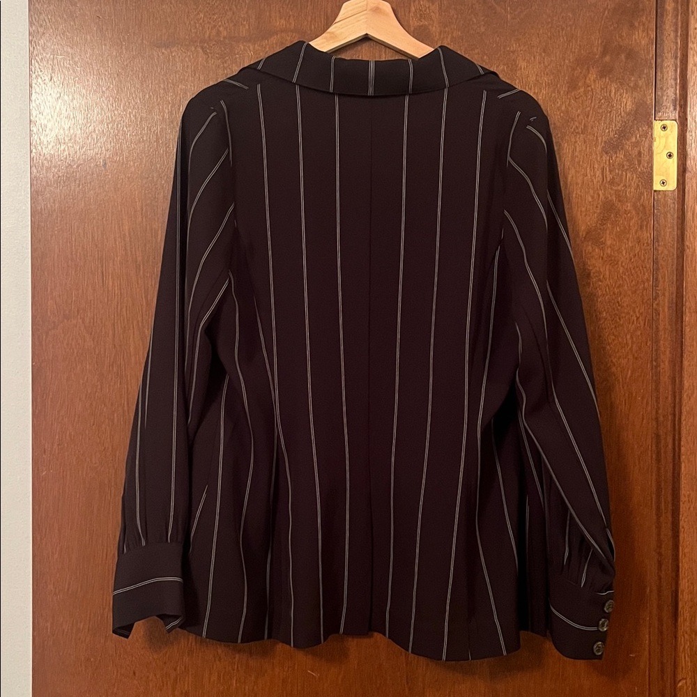 Anine Bing Pinstripe Blazer - Picture 7 of 11